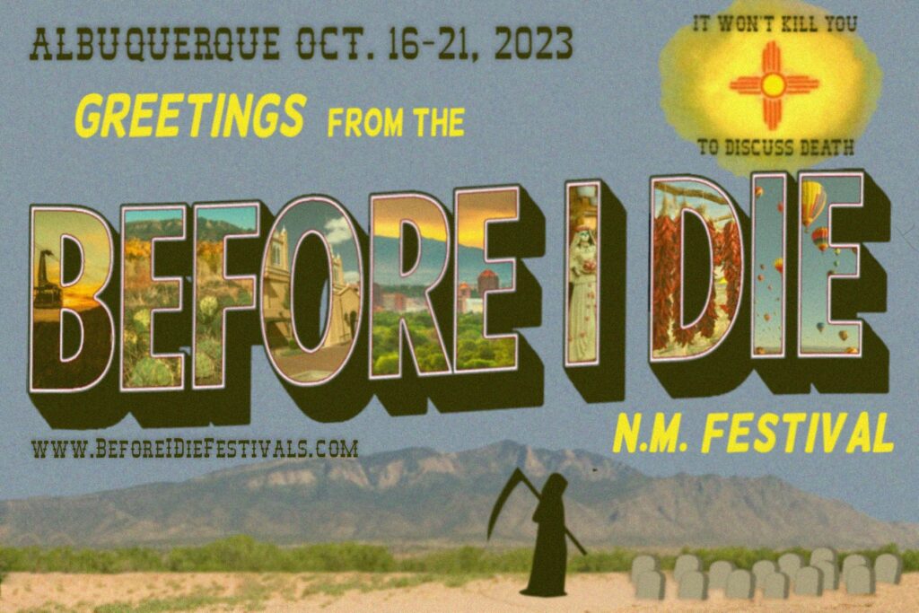 Before I Die NM Festival post card